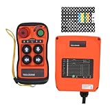 TEELODANE Industrial Remote Power Switch for Hoist Crane- Wireless Winch Remote Control kit 24v 110v 220v for Hoist Crane & Dump Trailer, 100m Range, Strong Penetrability, auto Pairing 24-264vac/dc