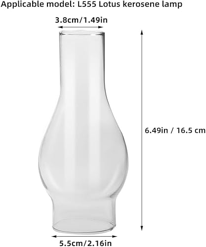 Miniatura 4 de Housoutil Globo de lámpara de aceite, globos de lámpara de huracán, pantalla de aceite de repuesto de vidrio para decoración del hogar, interior y