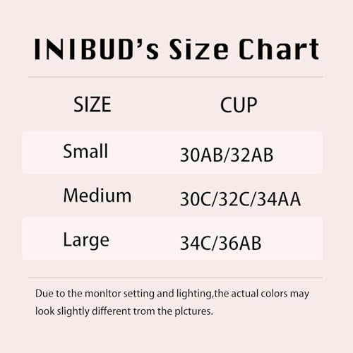 Image of INIBUD Bralette for Women Removable Padded Bra Yoga Seamless V Neck Triangle Adjustable Straps Wireless