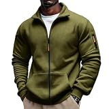 Sweatjacke Herren Ohne Kapuze Sportjacke Sportlich Kapuzenpullover