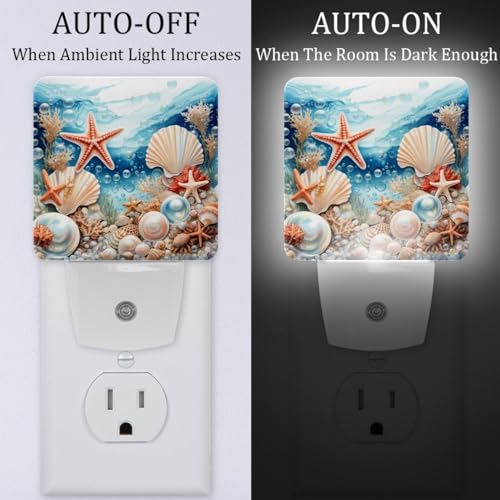 Lámpara nocturna led con sensor, 2 piezas, blanca miniatura 2