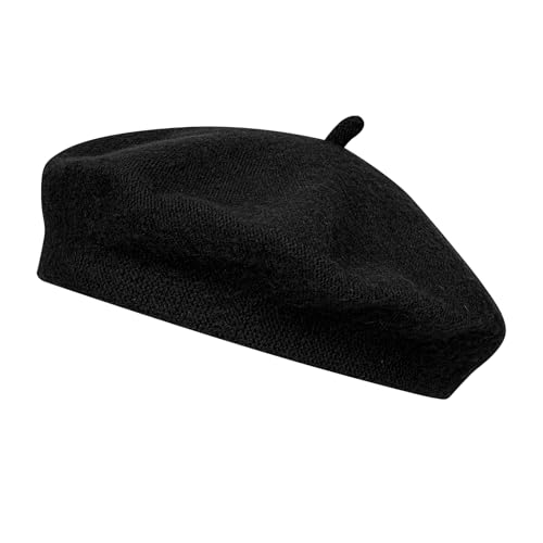 Alaoo Baskenmütze Damen,Weich Barett Wolle Damen,Klassisch...