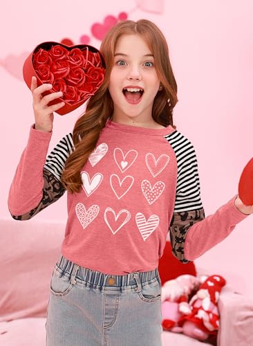 Image of BesserBay Girls St Patrick's Day Raglan Shirt Irish Sequin Lucky Stripe Shamrock Graphic Top 4-14 Years