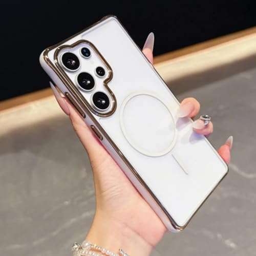 Coque Samsung S24 blanche magnétique bicolore pour le bureau