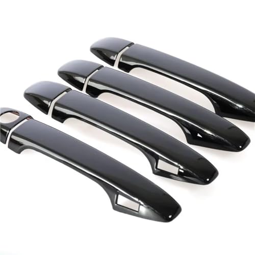 Car Exterior Door Handles for Subaru for WRX for WRXSTI 2015-2020 Glossy Black Car Door Handle Cover Pad Sticker Overlay Styling Accessories(Keyless Entry)(Keyless Entry)