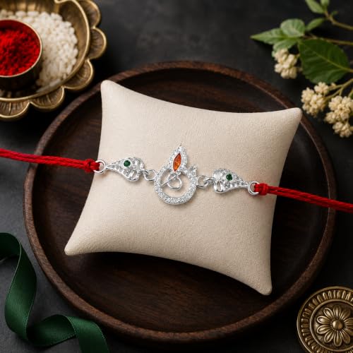 Image of Rakhi Set Combo with Roli Chawal