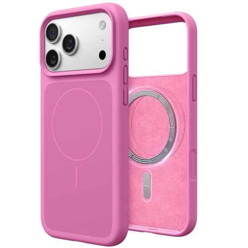 YINLAI Case for iPhone 17 Pro Max, Magnetic Liquid Silicone [Compatible with Magsafe] Support Wireless Charging Soft Gel Rubber Anti-Scratch Microfiber Shockproof Protective Phone Cover 6.9