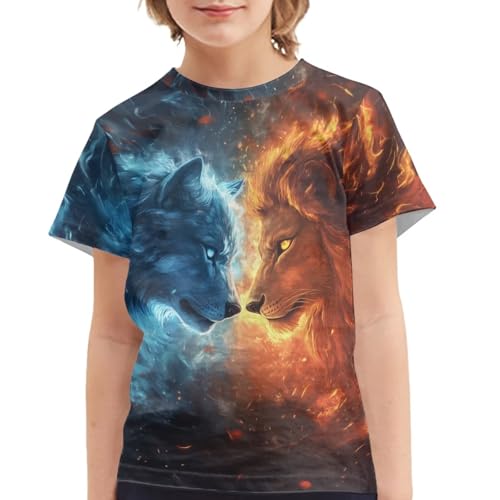 Boys Girls Shirts Summer Clothes T-Shirt Novelty Graphic Tees Top Short Sleeve Tee Shirt for Kids 3-163