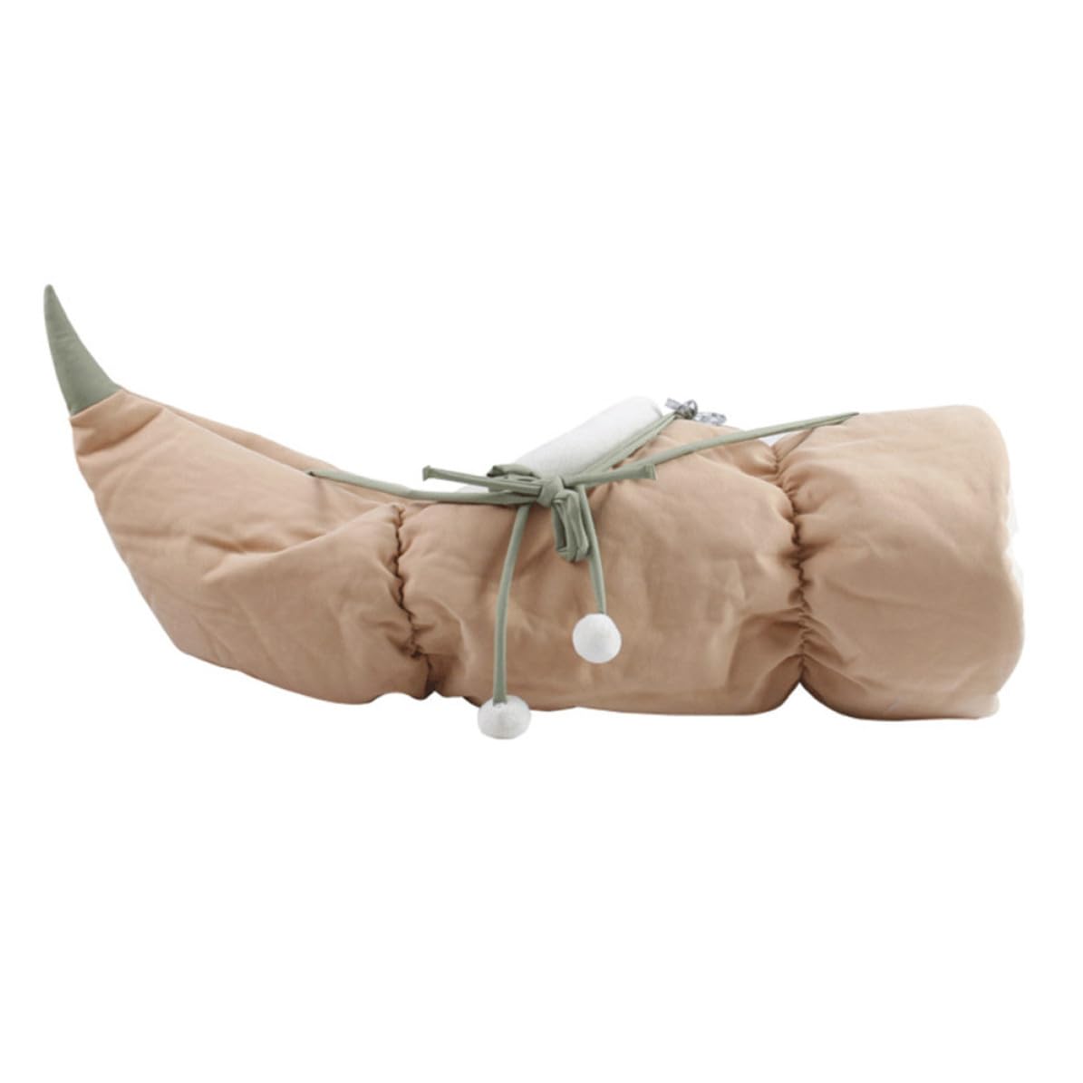 Túnel Plegable para Gatos Forma de Raíz de Loto Rosa, Cama