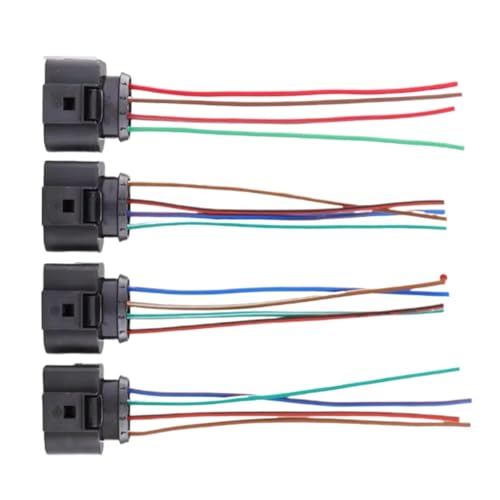 Conectores de bobina de encendido impermeables para VW Jetta y Golf, kit de cableado duradero