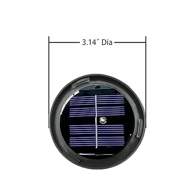 Replacement Solar Light Parts Warm White LED Solar Lotus Crackle Glass Globe Lamp