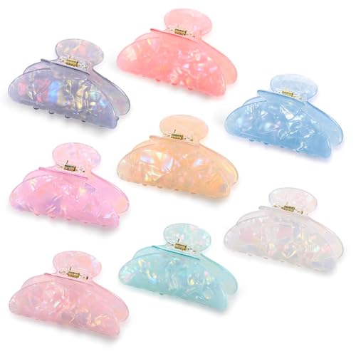 Pack de 8 pinzas para el cabello, colores brillantes miniatura 1
