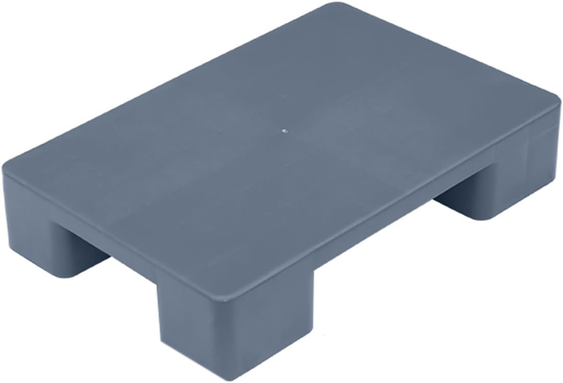 Plastic Pallet, Plastic Pallets for Basement Storage, Moisture-Proof Floor Pallet, Ventilation Floor Pallet, Nestable Blue Polyethylene Pallets, for Indoor Warehouse Flooring Basement(Gray,5