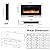 Zionheat 36 inches Electric Fireplace-Wall Fireplace for Living Room-Fireplace Heater Insert Wall Mounted with Remote Control,Timer,12 Flame Colors,750/150W
