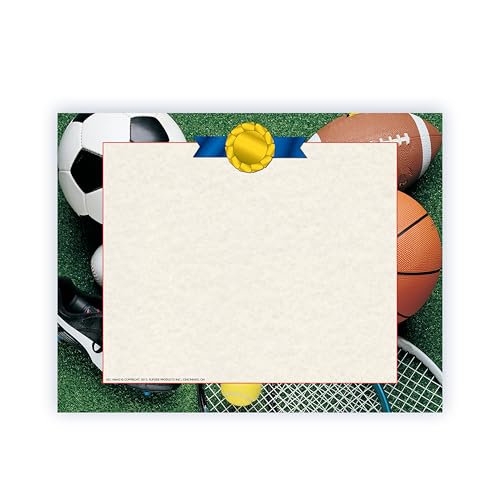 Bordure de certificat athlétique élégante pour personnaliser vos diplômes de mérite