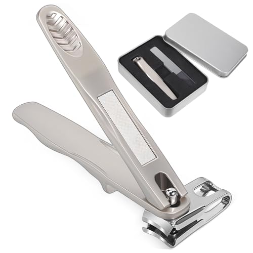 Ensemble coupe-ongles biseautés pour ongles épais avec boîte compacte