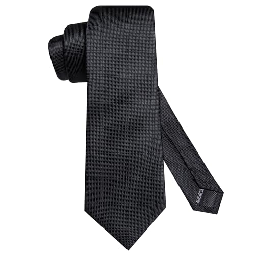 Image of Hi-Tie Mens 70inches Tie Set Extra Long Necktie for Men Cufflinks Handkerchief Big Tall Men Business Wedding