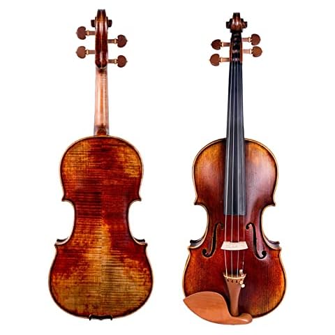 KERREY Violin Musical Instruments Professional Acoustic Violin Handmade 4/4 Full Size Violin Musical Instrument with Violin Case (Color : 04) Cover