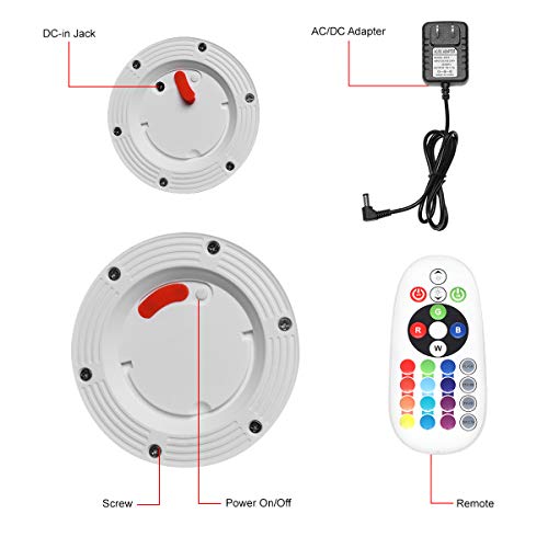 Magshion 16 Color Changing Led Light Up Furniture Chair Bar Stool Barstool, Set Of 1 #TOP4