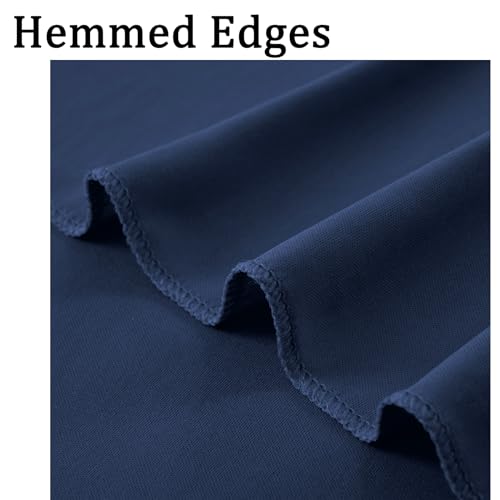 20ftx10ft Wrinkle Free Navy Blue Backdrop Curtains for Parties, 4 Panels 5x10ft Silky Polyester Photo Backdrop Drapes for Wedding Birthday Graduation Photography Background Stand by NSSONBEN - Image 4
