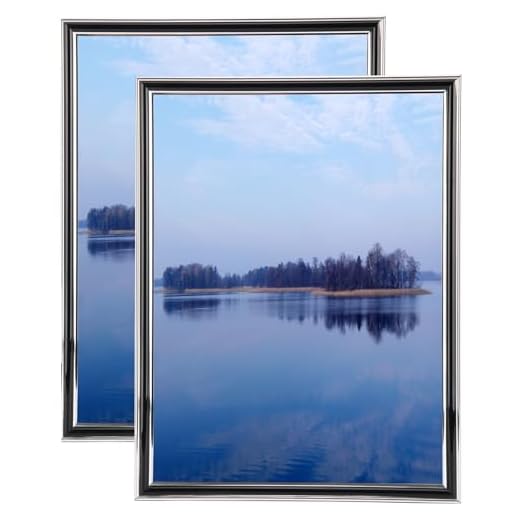 Aynoo 8.5x11 Picture Frame Certificate Document Frame Perfect to Display 8.5 by 11 Inch (With Out Mat) Memorabilia, Certificates, Awards, Medals and Photos 2 Pack Frame P8F