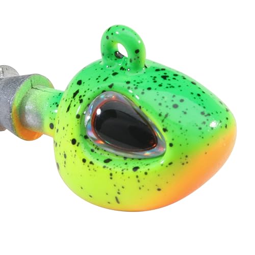 Berkley Fusion19 Hybrid Jighead, Firetiger, Size 4 Hook, 1/32 oz, Sticky Sharp Hook Point, Conical Bait-Keeper, High-Def Details and Realistic 3D Eye — view 4