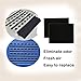 Delapan 8 Pack Charcoal Cat Litter Box Replacment Filter fits Pureness F6 Zeloite Air Filter Carbon Odor Filters