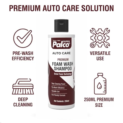 Image of PALCO Premium Foam Wash Car Shampoo 250ml, pH Neutral Snow Foam Shampoo