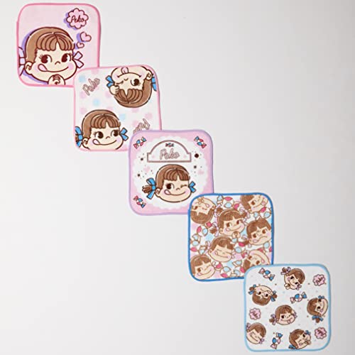 丸眞 ミニタオル 5枚組 Peko&Poko ペコちゃん ファニーガール キャラクター 入園入学グッズ 入園入学準備 保育園 幼稚園 小学校 女の子 2965012100のサムネイル