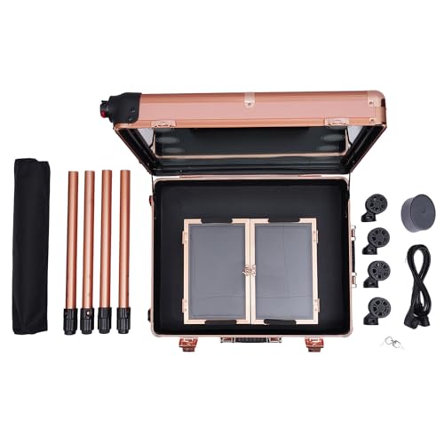 Valise rolling maquillage avec LED miroir pour esthéticienne nomade - 4