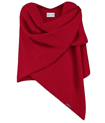Preisvergleich Produktbild Giesswein Merino Lambswool Cape Merino Lambswool Cape - Eleganter Feinstrick Überwurf aus Lammwolle, Merinowolle Cape für Damen, XXL Umhängetuch, Poncho-Schal