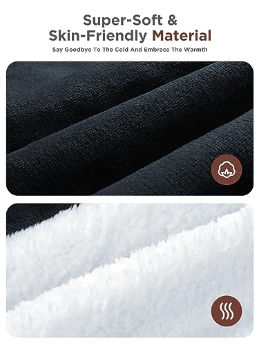 Electric Blanket Heated Throw,Double-Sided Flannel&Sherpa Electric Throw with1-9 hrs Timer Auto-Off & 8 Heating Levels,ETL Certification,Machine Washable,Heated Protection Ultra Soft Warm - Image 6