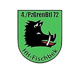 Hohe Lebensdauer 4 PzGrenBtl 72 Panzergrenadierbataillon Hamburg Bundeswehr Aufkleber 7cm #A5558