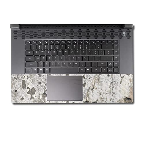 Image of MightySkins Carbon Fiber Skin Compatible with Alienware M17 R5 (2022) Full Wrap Kit - Blasted Concrete | Protective, Durable Textured Carbon Fiber Finish | Easy to Apply | Made in The USA