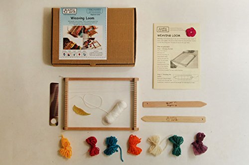 Active Hands Weaving Loom Kit Comes with Weaving Tools, Threads and a Wooden Table. A do it Yourself Guide Book , Age 4 +