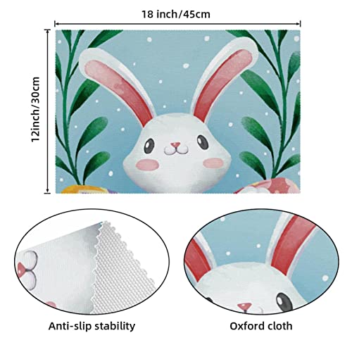 Set de table lapin lavable pour table à manger conviviale - 5