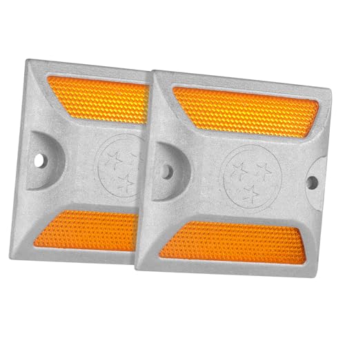 Marcadores reflectantes de aluminio Milisten 2 piezas
