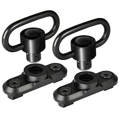 EZshoot 2 Pack Two Point Sling Mount Sling Swivel 1.73 Inch Adapter Attachment