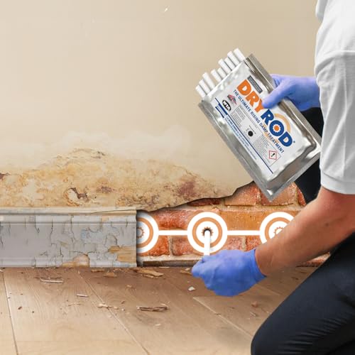 Dryrod Hochleistungs – Horizontalsperre – Stäbchen gegen aufsteigende Feuchtigkeit im Mauerwerk - WTA & BBA Zertifizierte Feuchtigkeitssperre (3 x 10) – einfache Anwendung, keine Materialverschwendung