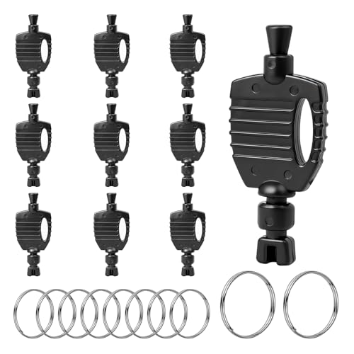 10 Pcs Station Keys Compatible with Aegis RP/Mouse/Anchor Bait Stations, Plastic Station Key Replacement Parts, Suitable for Indoors and Outdoors, Quickly Lock and Unlock The Station(Black)