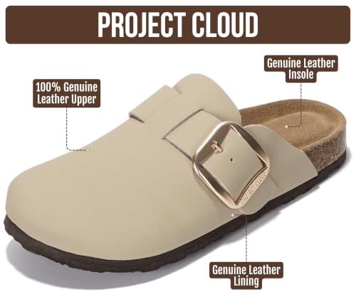 Image of Project Cloud 100% Genuine Leather Clogs for Women 2026