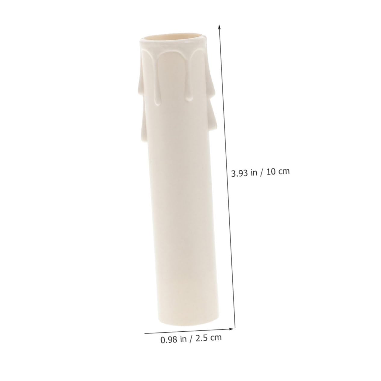 VALICLUD 15 pezzi Manicotti in plastica per candele lampadario tubi cilindrici eleganti antigoccia tappi per la decorazione della casa hotel e matrimoni