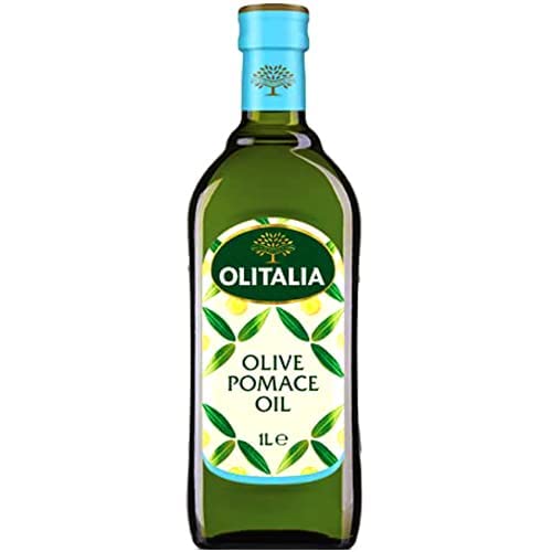 Image of Olitalia Pomace Olive Oil • Light Taste, High Smoke Point Imported Italian Cooking Olive Oil • Ideal for Indian Cooking, Frying, Sauteing & Baking, 33.81 fl oz ℮ 1 l