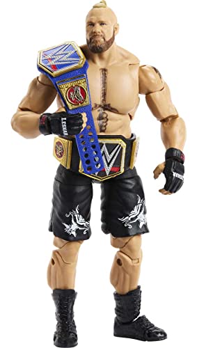 Image of Ringside Brock Lesnar (W / 2 Belts), Wwe Ultimate Edition 15 Toy Wrestling Action Figure