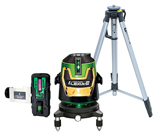 シンワ測定(Shinwa Sokutei) レーザー墨出し器 LASER ROBO LEXIA-E レーザーロボ レクシア E 51AR グリーン 受光器・三脚セット 70897