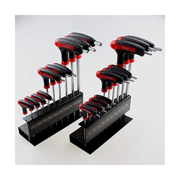 Innensechskantschlüssel Imbus Torx Satz 20tlg T-Griff CrV Schraubenzieher Set