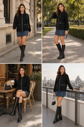 Image of Winter Jacket for Women | Regular Fit Ladies Jackets | Warm Full Sleeve Zipper Jackets | Oversized Jacket for Woman | Casual Winter Wear for Office, Travel & Daily Outfit