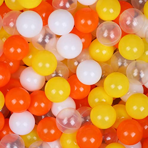 Image of WINTECY Pack of 100 Plastic Balls, 2.2 inches/5.5 cm, BPA Free Pit Balls Crush Proof Ocean Balls Phthalate Free for Boys Girls Toddlers Indoor Outdoor