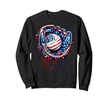 Baseball Ice Cream Drip USA
