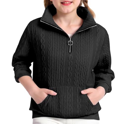 Sweat à capuche en polaire zippé pour fille à motif floral